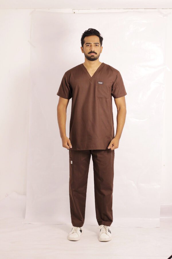 Brown Fabric polyester based Wash and wear  Reactive color